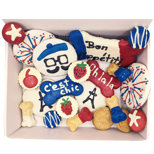 French Themed Dog Treats Gift Box - BIG FRENCHIES