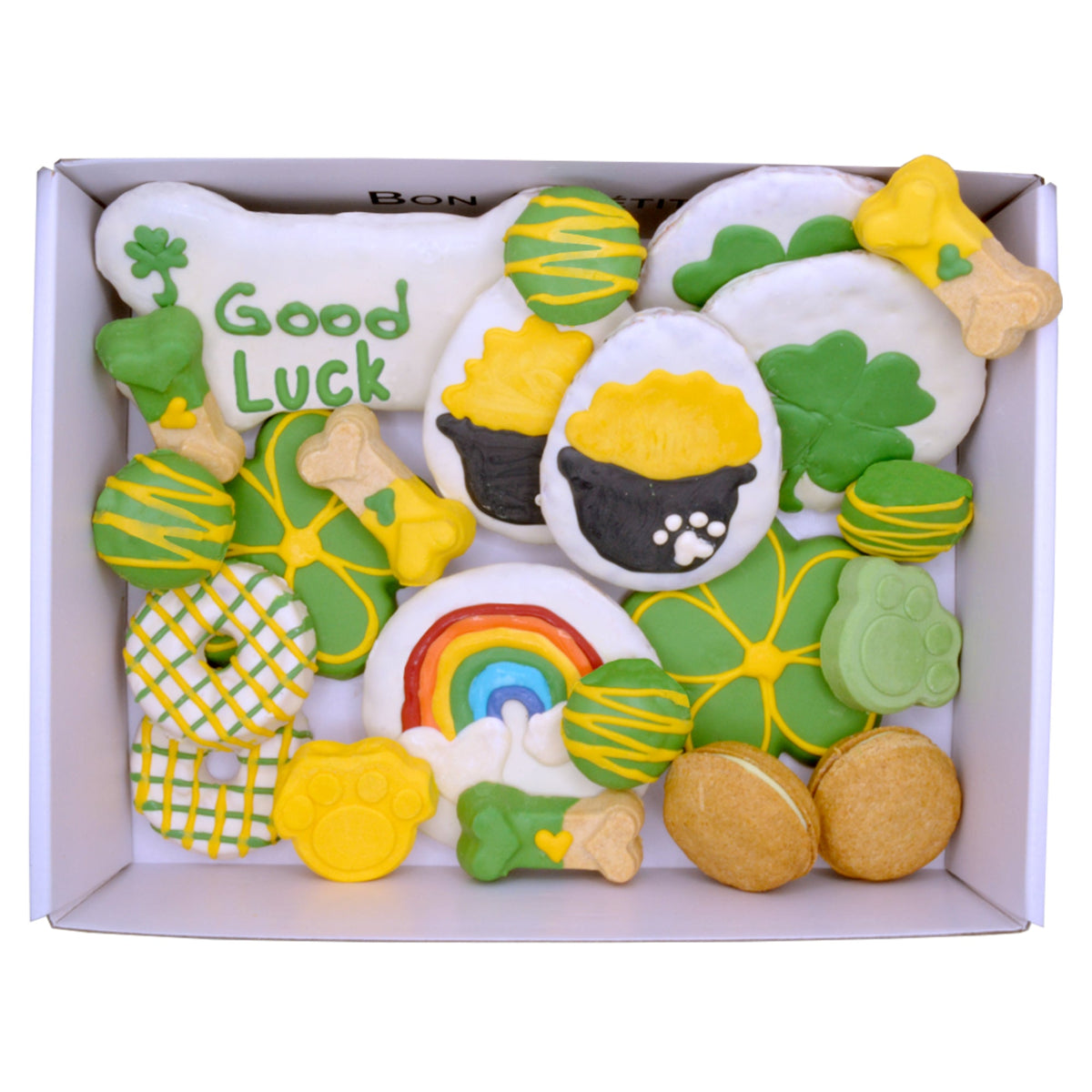 Good Luck Themed Dog Treats Gift Box - BIG FRENCHIES