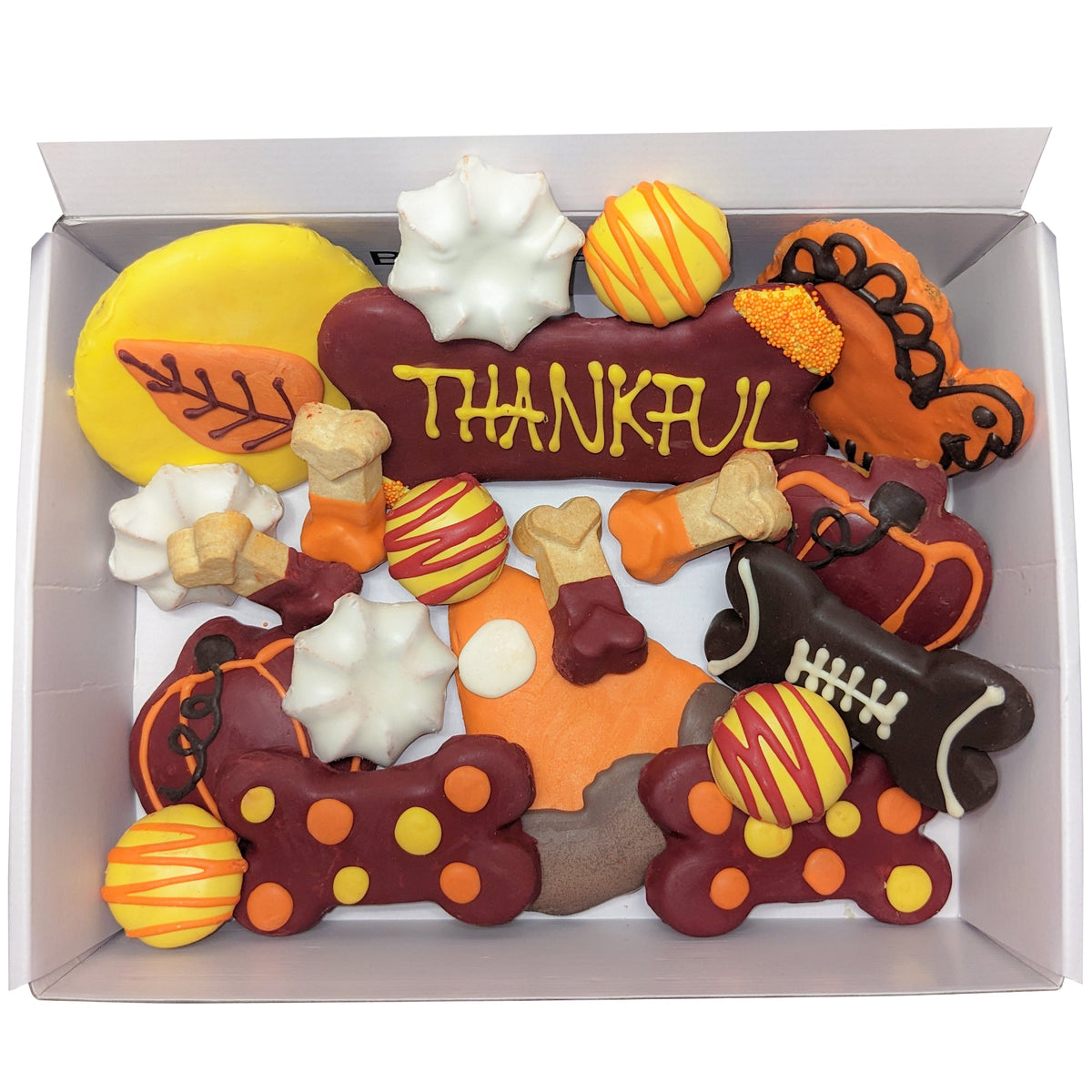 Thankful Themed Dog Treats Gift Box - BIG FRENCHIES