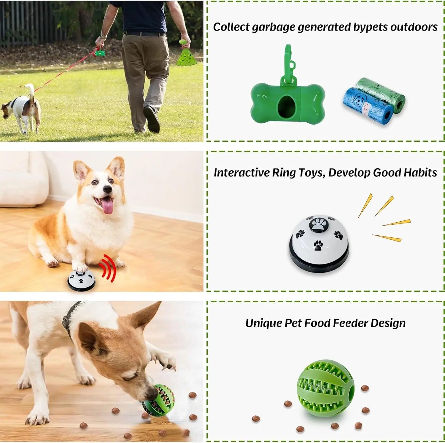 20-Piece Puppy Teething Chew Toy Set with Basket for Small & Medium Dogs - BIG FRENCHIES