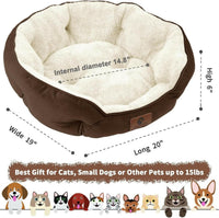 20-Inch Pet Bed: Perfect for Puppies & Kittens - BIG FRENCHIES