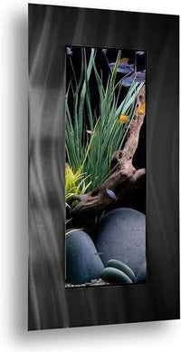 2.0 Wall Mounted Aquarium - Verticali Silver Stainless Steel - BIG FRENCHIES