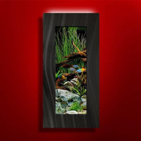 2.0 Wall Mounted Aquarium - Verticali Silver Stainless Steel - BIG FRENCHIES