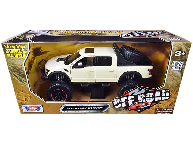 2017 Ford F-150 Raptor Off-Road Pickup Truck Cream 1/27 Diecast Model Car by Motormax  free shipping USA