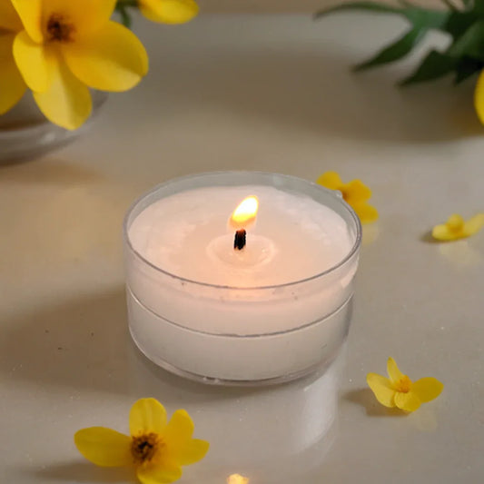 White Tealight Beeswax Candles - BIG FRENCHIES