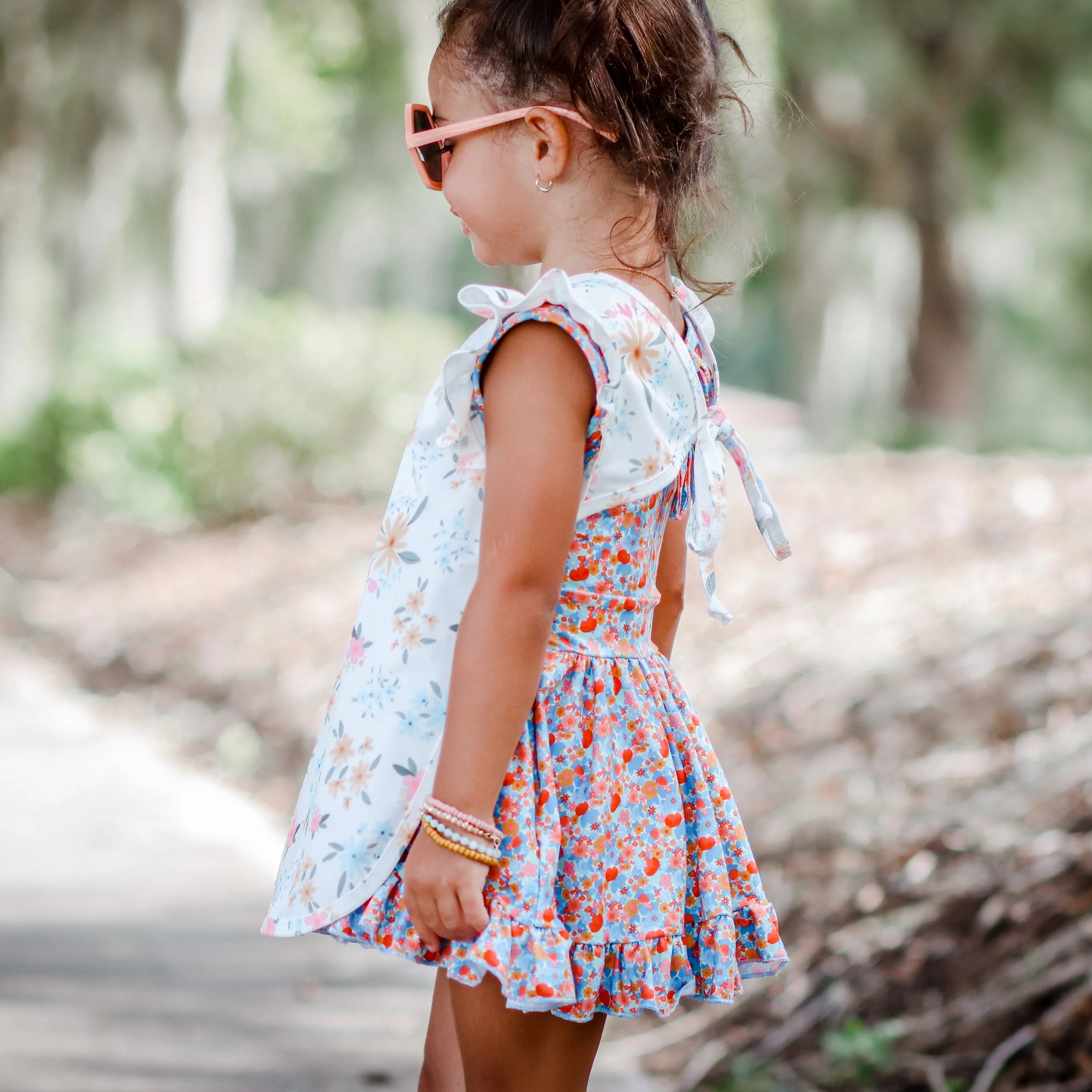 Pastel Floral Flutter Bapron - BIG FRENCHIES