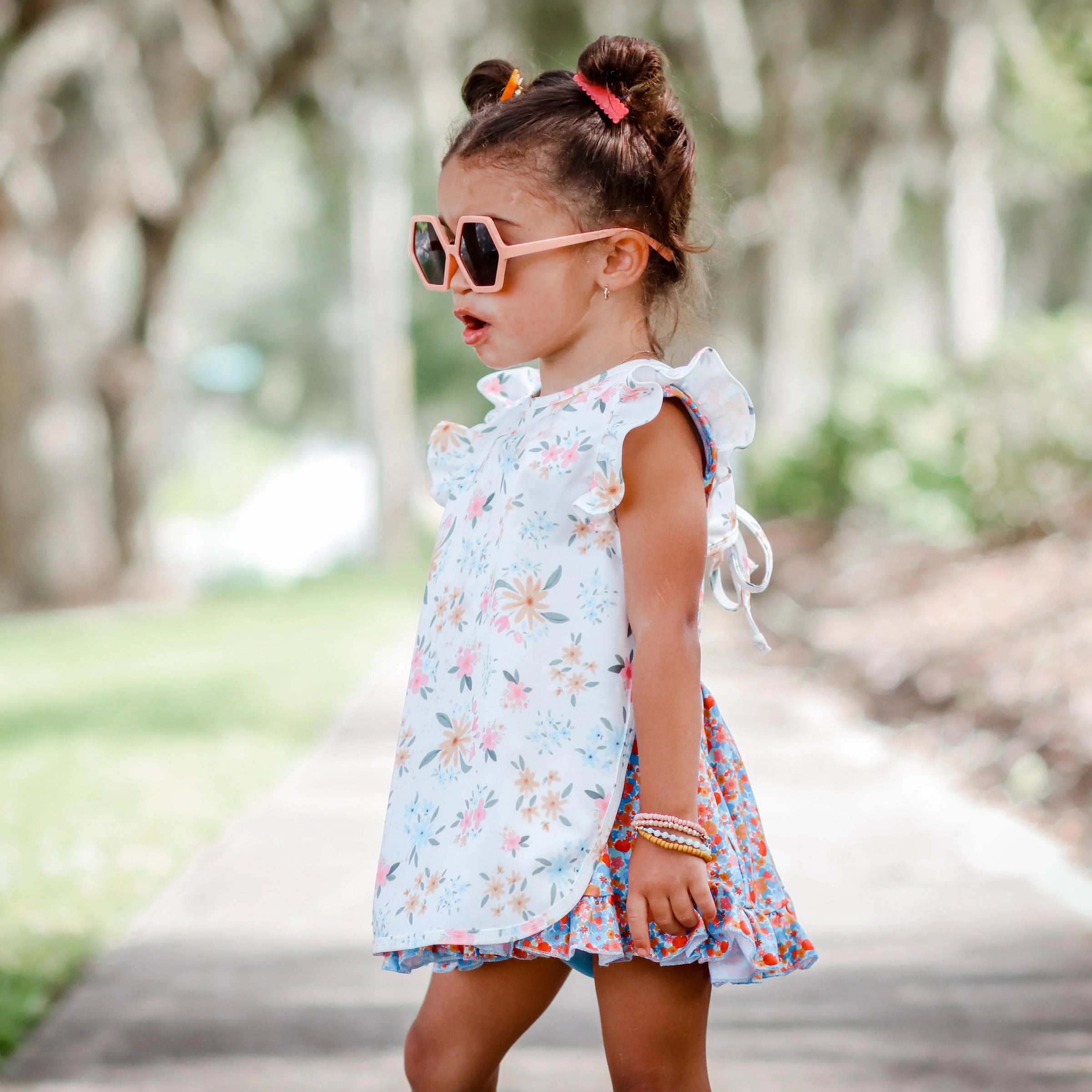 Pastel Floral Flutter Bapron - BIG FRENCHIES