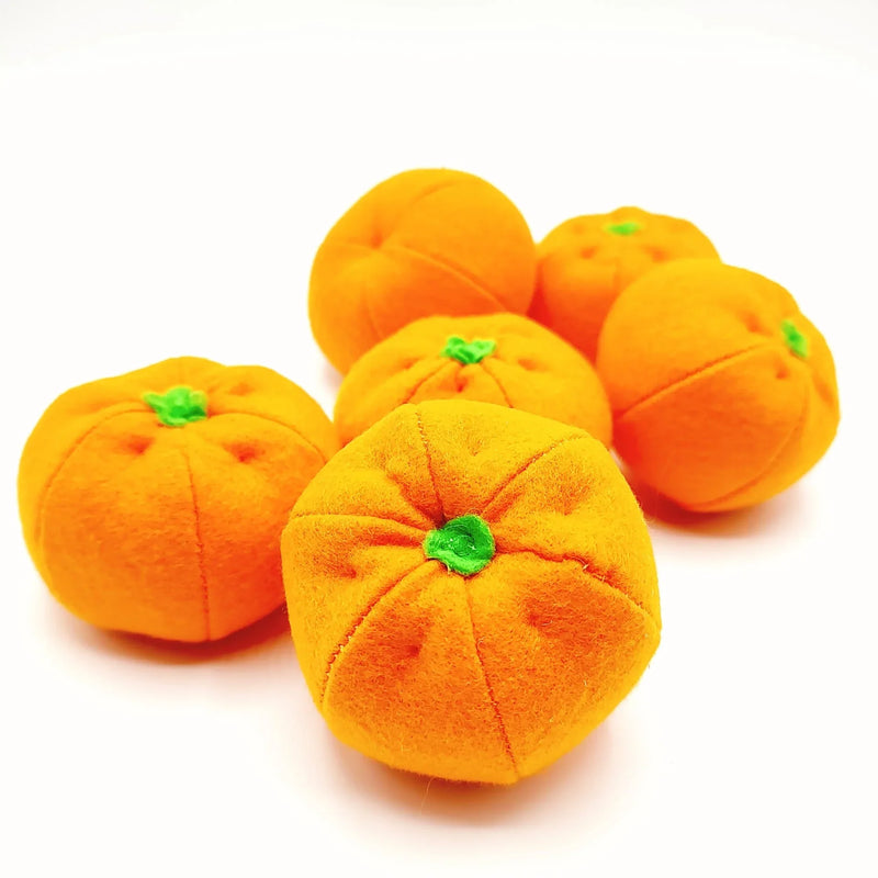 Mandarin / Tangerine orange citrus felt fruit - BIG FRENCHIES