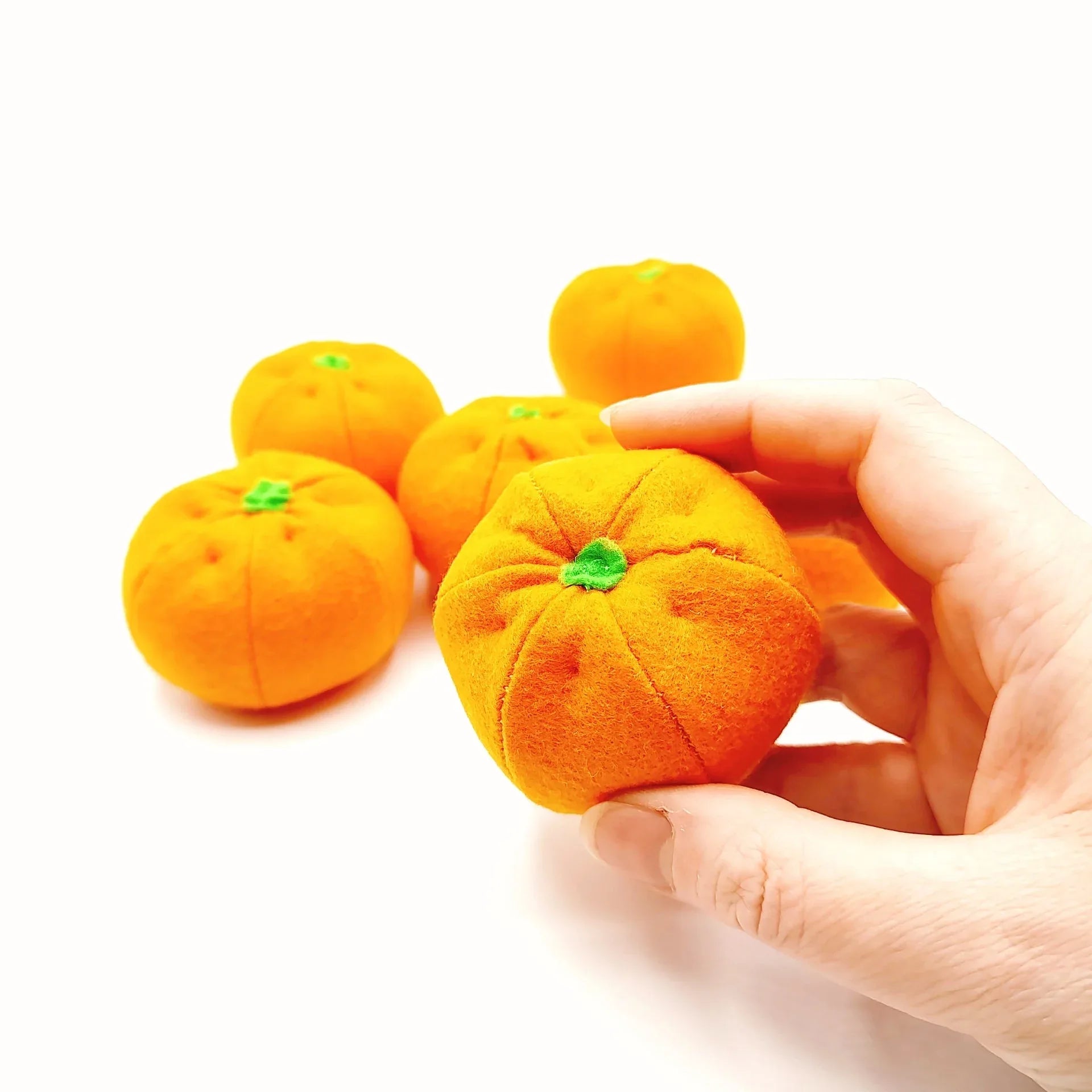 Mandarin / Tangerine orange citrus felt fruit - BIG FRENCHIES