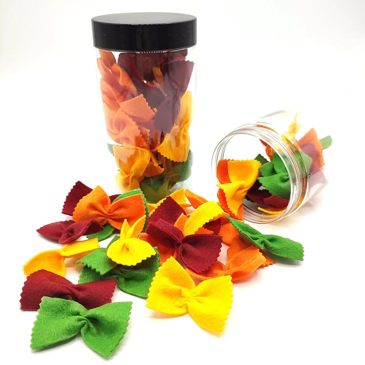Pasta multi colored farfalle, bow tie play food - BIG FRENCHIES