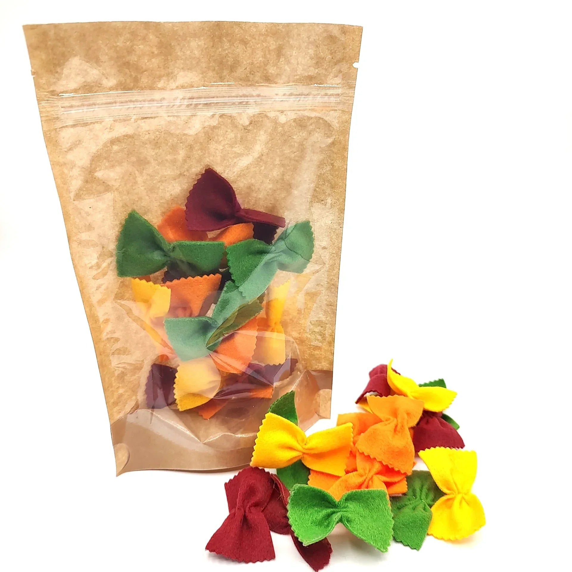 Pasta multi colored farfalle, bow tie play food - BIG FRENCHIES