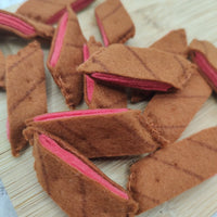 Felt pieces of meat, play food - BIG FRENCHIES