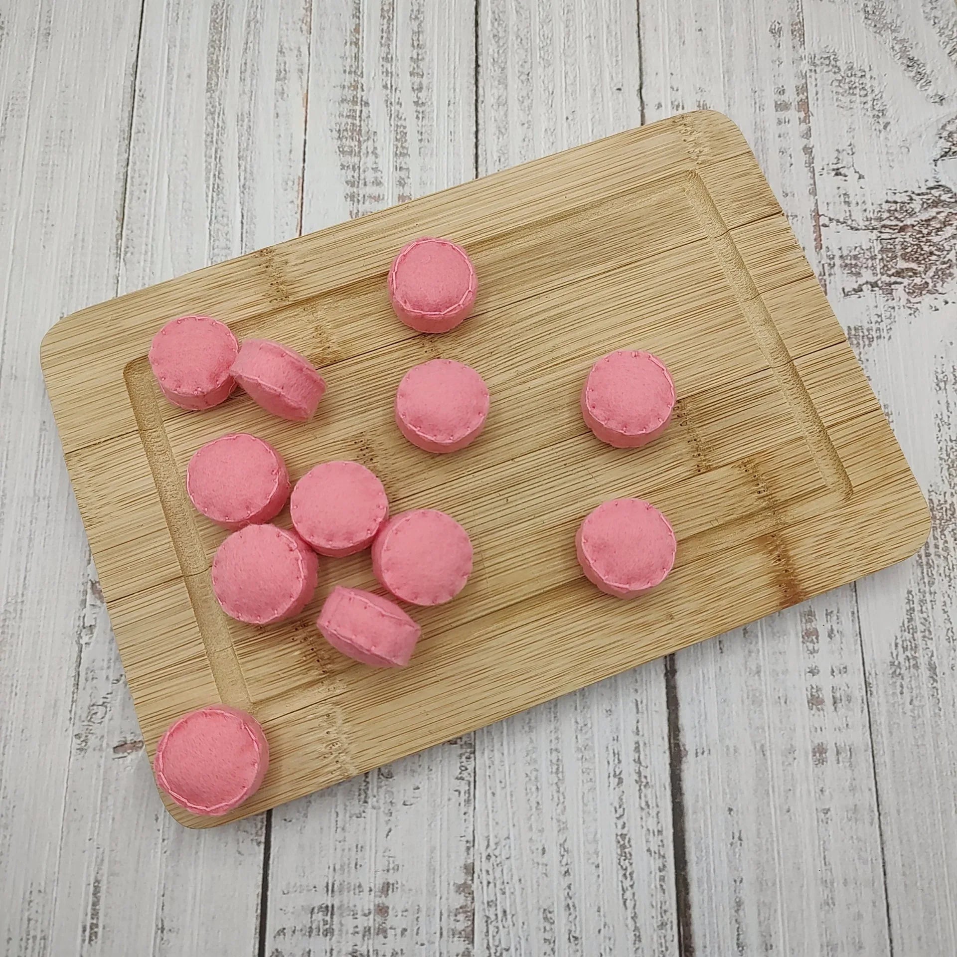 Felt pieces of sausage, play food - BIG FRENCHIES