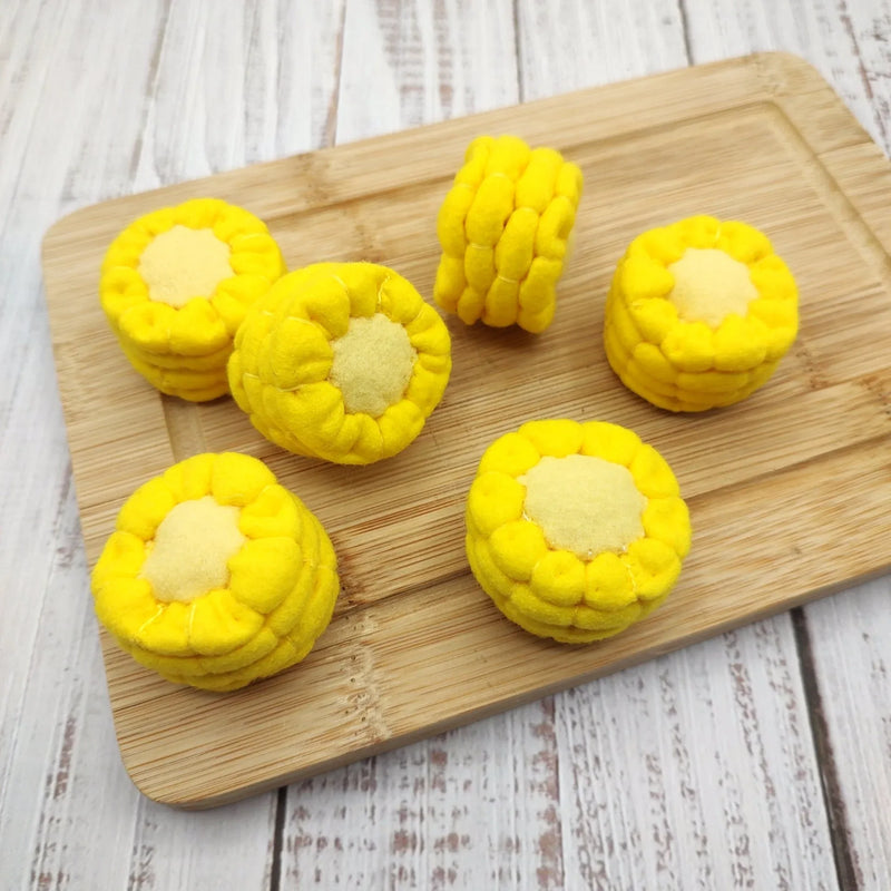 Felt corn play food vegetable - BIG FRENCHIES