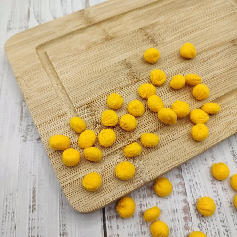 Felt corn kernels play food vegetable - BIG FRENCHIES