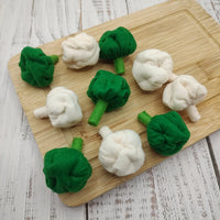 Broccoli, pieces of broccoli felt play food vegetable - BIG FRENCHIES