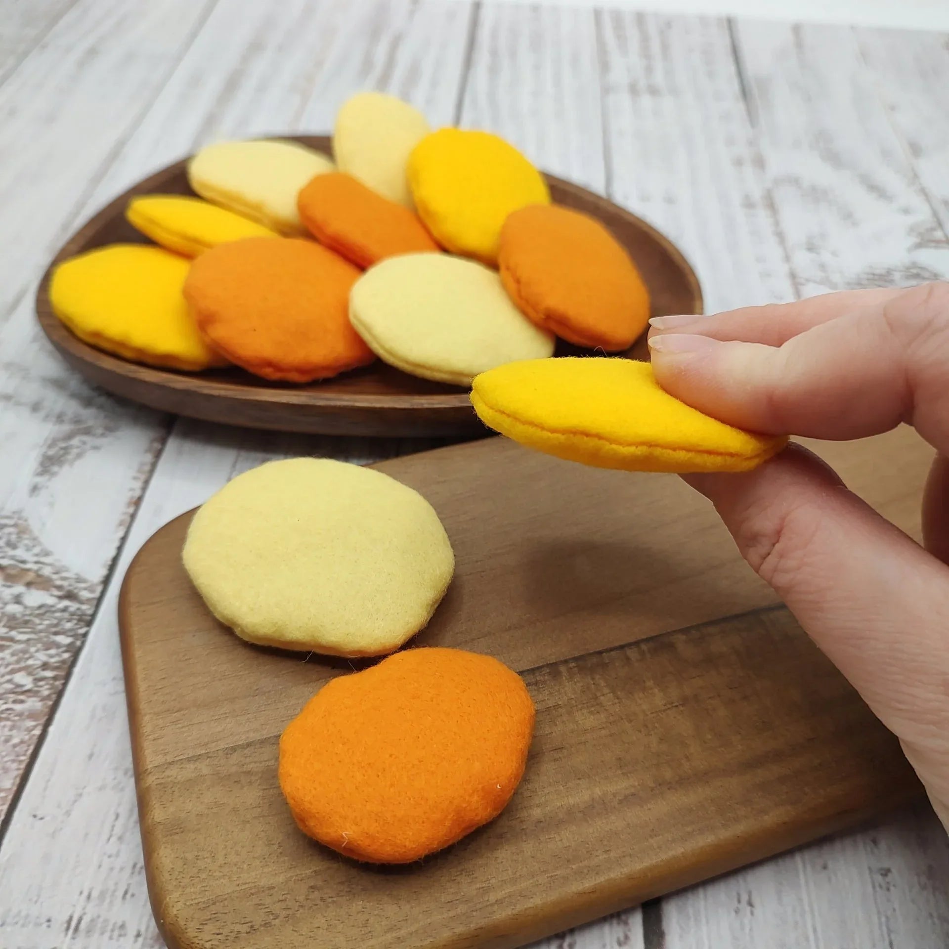 Baked slice potatoes, roasted sweet potato play food - BIG FRENCHIES