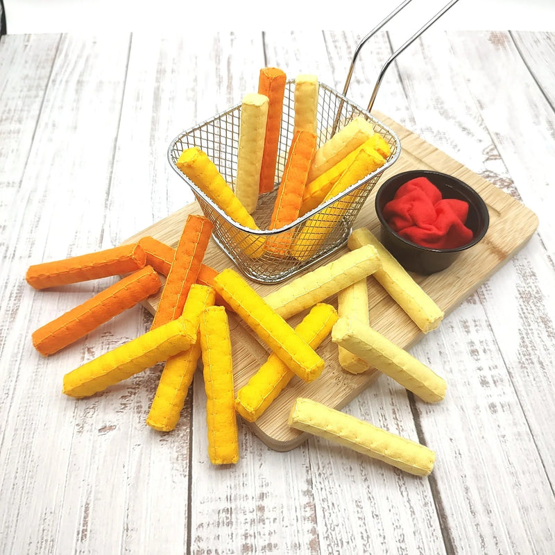 French fries handmade "cutting", roasted sweet potato play food - BIG FRENCHIES