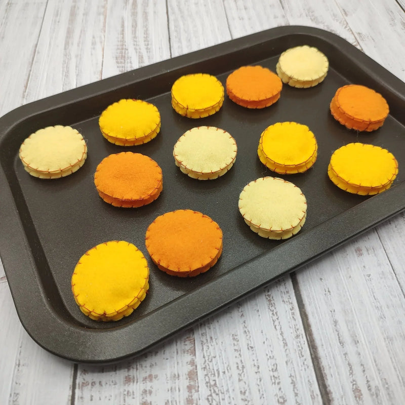 Baked slice potatoes "handmade", roasted sweet potato play food - BIG FRENCHIES