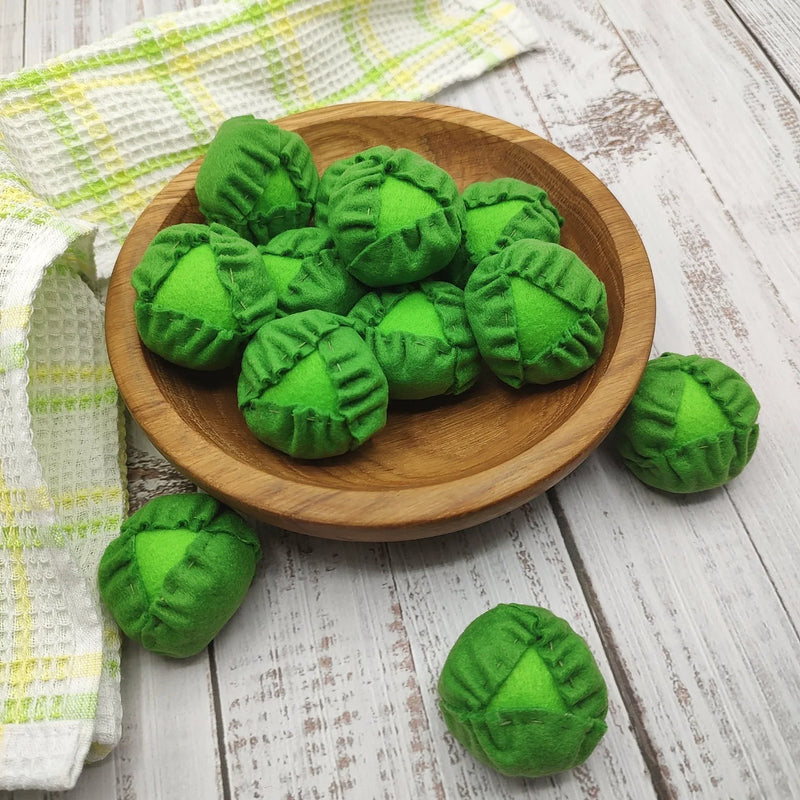 Brussel sprouts felt play food vegetable - BIG FRENCHIES