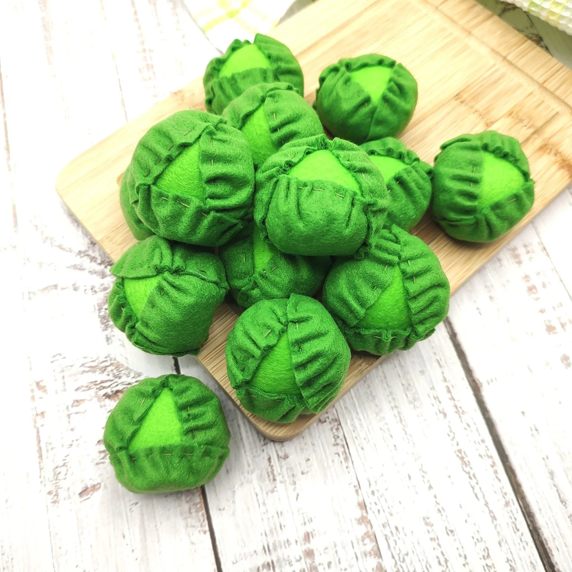 Brussel sprouts felt play food vegetable - BIG FRENCHIES
