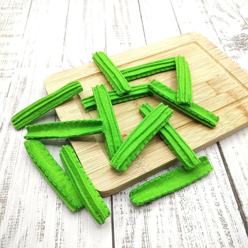 Celery felt play food vegetable - BIG FRENCHIES