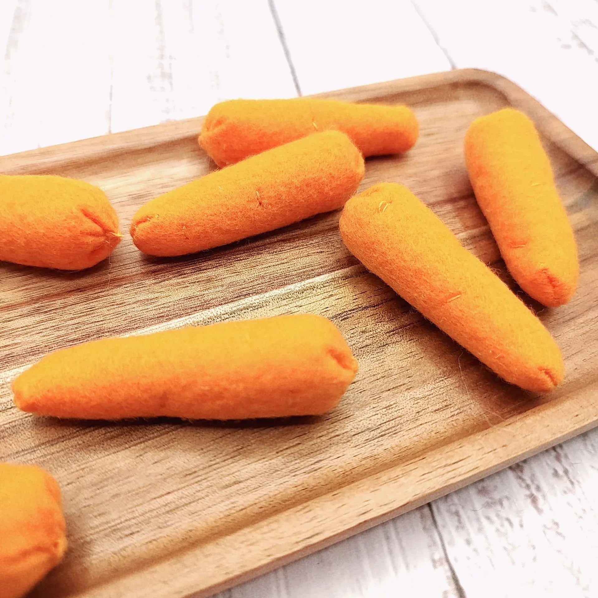 Baby carrot felt play food vegetable - BIG FRENCHIES