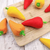 Mini sweet pepper felt play food vegetable - BIG FRENCHIES