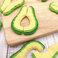 Avocado slice felt play food vegetable - BIG FRENCHIES