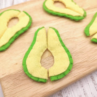 Avocado slice felt play food vegetable - BIG FRENCHIES