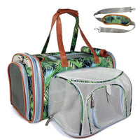Mr. Peanut's Gold Series Standard Size Airline Compliant Expandable Pet Carrier - Prints Edition - BIG FRENCHIES