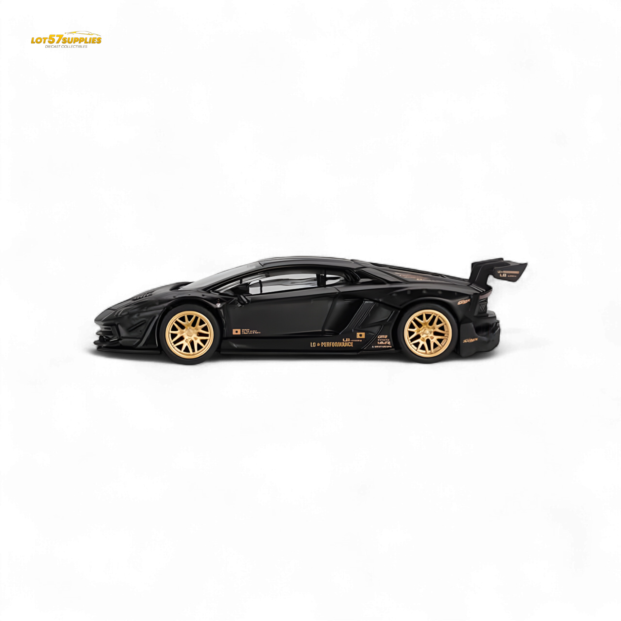 (Pre-Order) Mini-GT LB★WORKS Lamborghini Aventador Matte Black 1:64