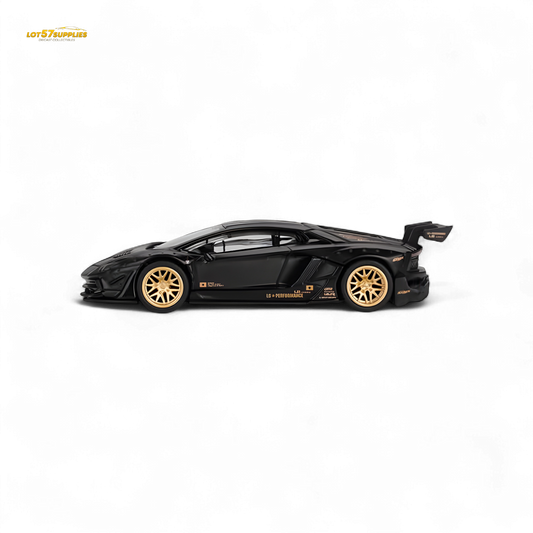 (Pre-Order) Mini-GT LB★WORKS Lamborghini Aventador Matte Black 1:64