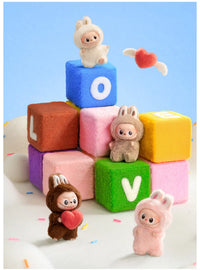 Pop Mart Labubu Pin for Love Series Blind Box (N-Z) Blue