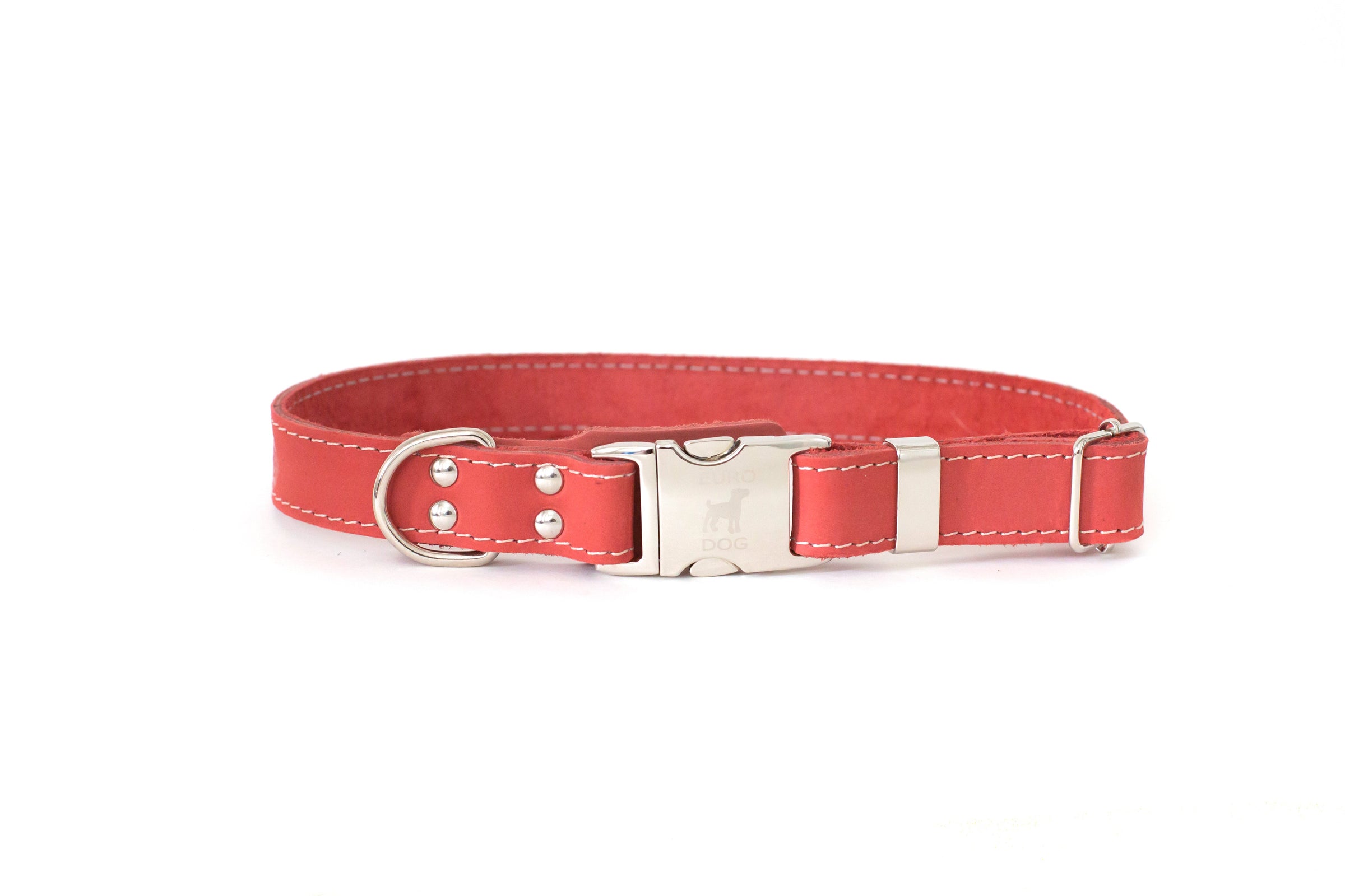 Quick-Release Style Leather Collar and Leash Set - BIG FRENCHIES