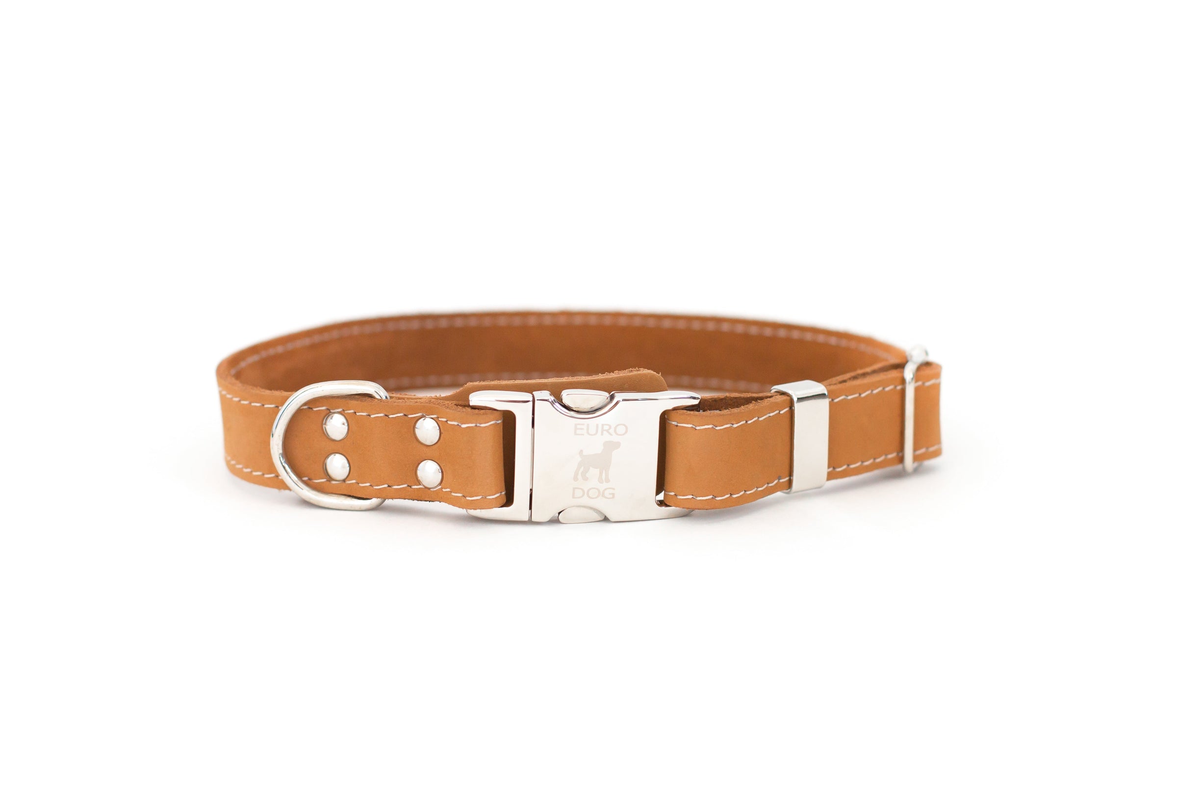 Quick-Release Style Leather Collar and Leash Set - BIG FRENCHIES