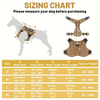 American Local Tactical Pet Boobs Service Dog Harness Vest Adjustable Reflective Dog Harness Metal Buckle Hiking Trainin