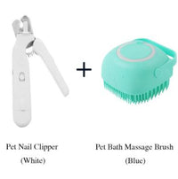 2 In 1 Pet Nail Clippers With Led Light Dog Cat Special Blood Line Scissors Multifunction Animals Paw Nail Trimmer Pet S