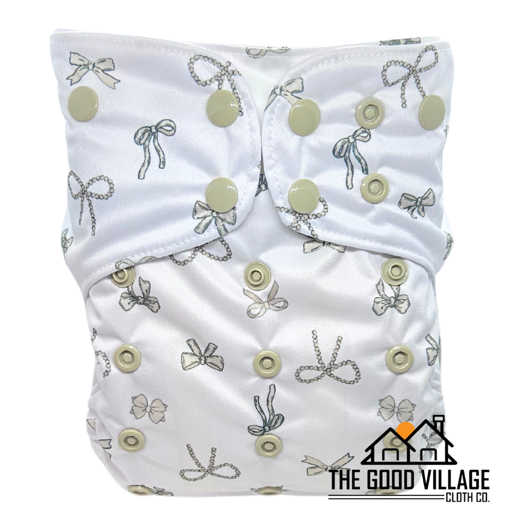 One Size Pocket Diaper | Bow Love