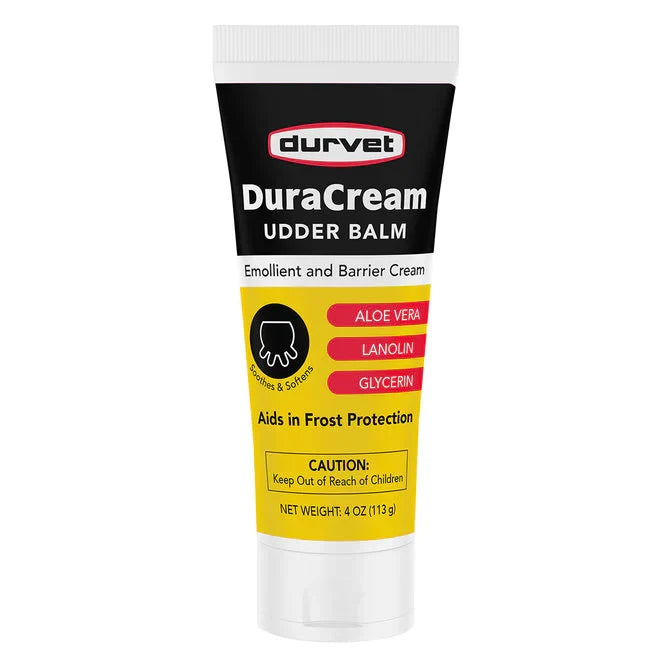 Livestock Durvet Duracream Udder Balm Tube Animals Soothe Chapped Skin 4oz.