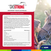 ADM Grostrong Horse Feed Vitamin & Mineral Nutrition 25 lbs.
