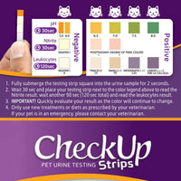 Coastline Global CheckUp UTI Urine Test Strips for Dogs & Cats 50ct