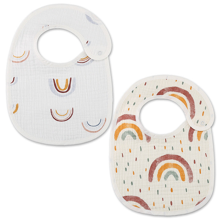 Thin Kids' Bib Pure Cotton Waterproof Gauze Saliva Towel