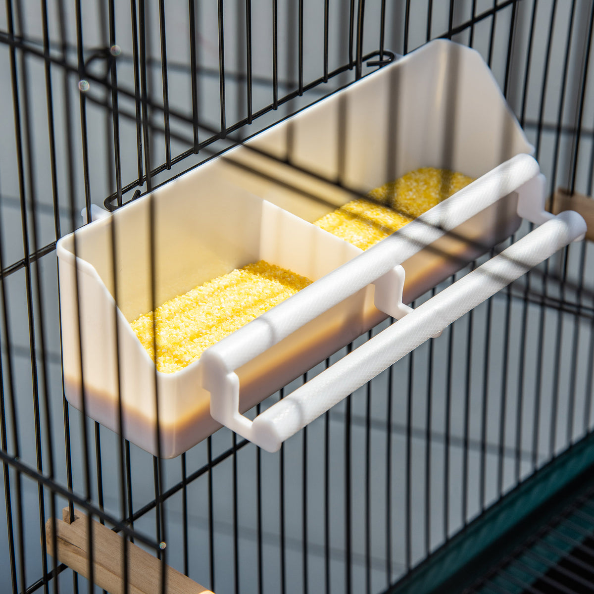 Large Bird Cage with 1.7 ft. Width for Wingspan, Bird Aviary Indoor with Multi-Door Design, Fit for a Canary, Finch, Con