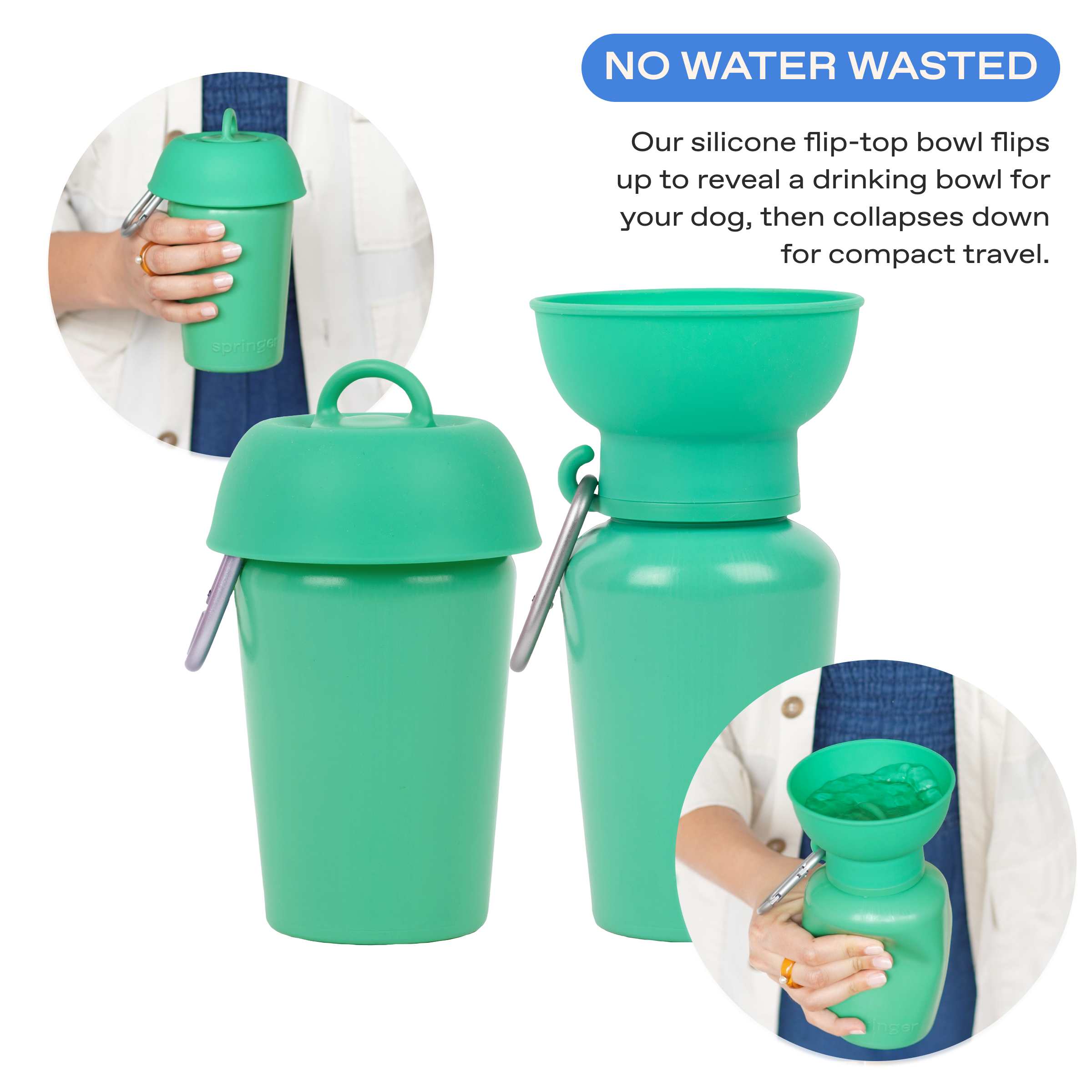 20oz Flip Dog Travel Water Bottle - BIG FRENCHIES