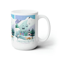 Crested Butte (Winter) Ceramic Mug 11oz or 15oz - BIG FRENCHIES