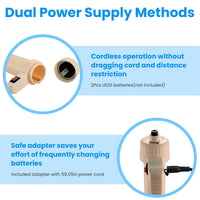 1 Set Multifunctional Electric Aquarium Gravel Cleaner Kit Length Adjustable Automatic Fish Tank Vacuum Cleaner Change W