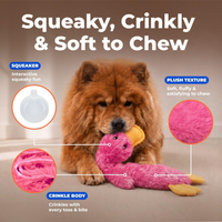 Best Pet Supplies Interactive Squeaky Dog Chew Toy, Ideal Dog Toys For Chewers, Small, Medium Large Dogs, And Fetch Love