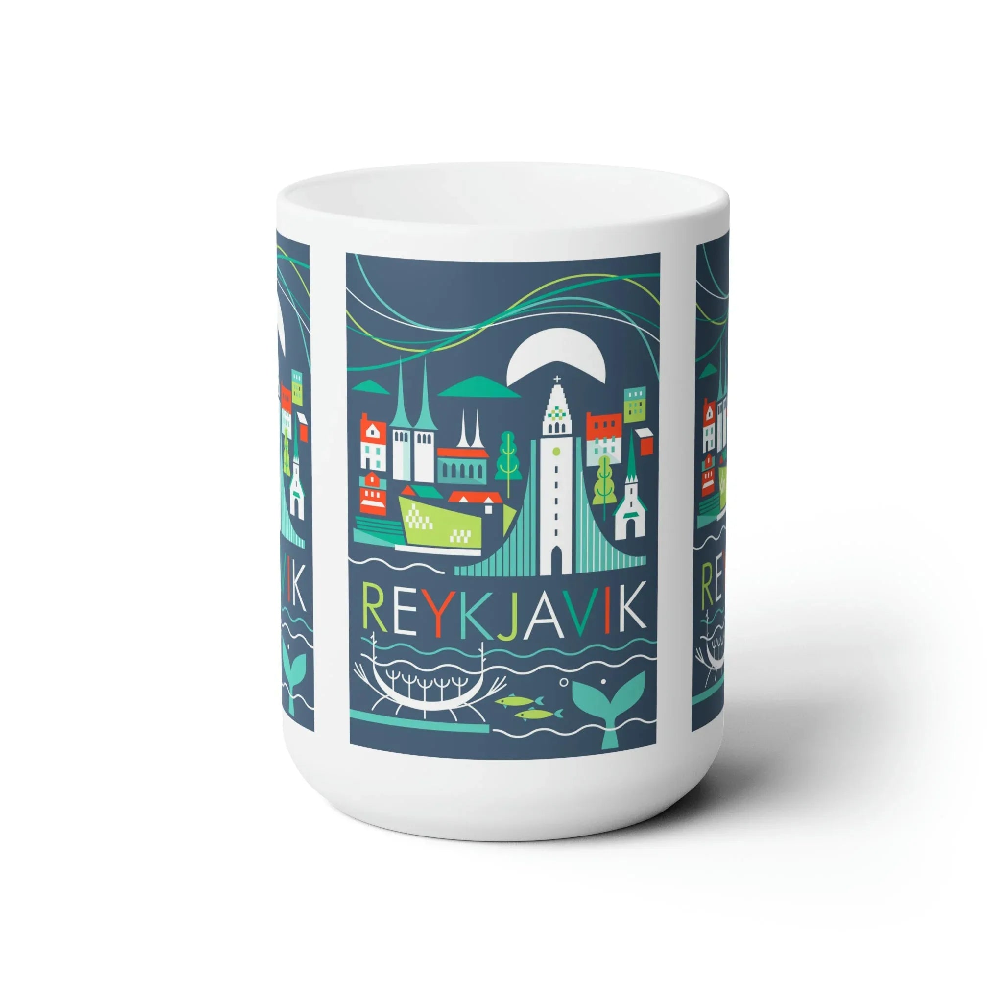 Reykjavik Ceramic Mug 11oz or 15oz - BIG FRENCHIES