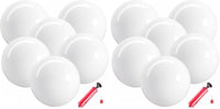 GCQJOQ 9 inch marbleized playground balls in six colors with a pump - view 2
